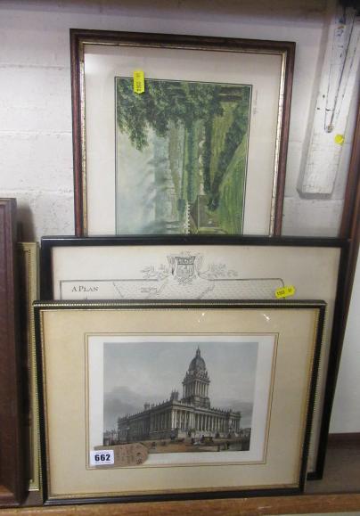 TOWN HALL OF LEEDS PRINT AND TWO OTHERS Image