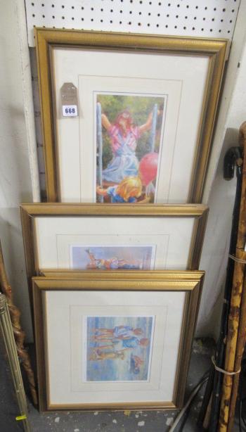 FOUR SIGNED PRINTS Image