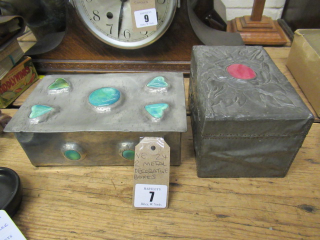 TWO METAL DECORATIVE BOXES Image