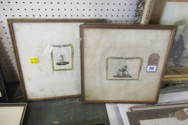 FOUR CHERUB PRINTS/ENGRAVINGS Image