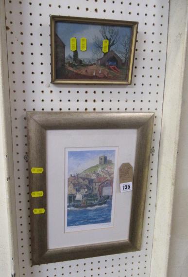 SIGNED WHITBY PRINT AND ANOTHER Image