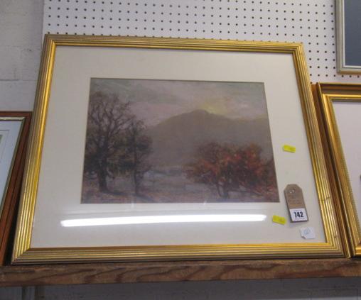 FRAMED GOUACHE BY DAVID A BAXTER Image