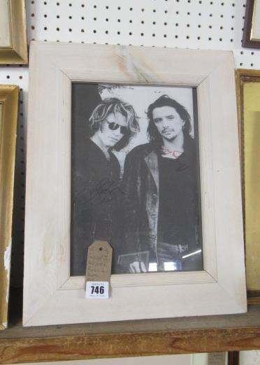 FRAMED BON JOVI AND RICHIE SAM BORA PICTURE Image