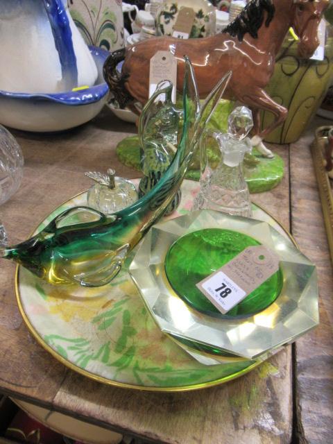 TRAY OF GLASS INCLUDING MURANO Image