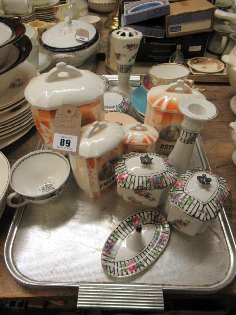 TRAY OF CERAMICS Image