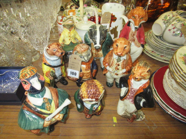 NINE CINQUE PORT RYE POTTERY ANIMALS Image