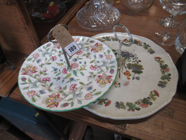 MINTON HADDON HALL CAKESTAND AND ANOTHER Image