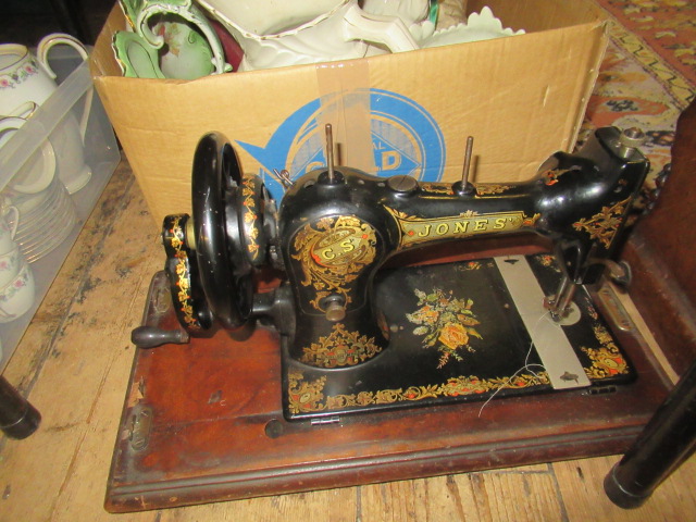 JONES CASED SEWING MACHINE Image