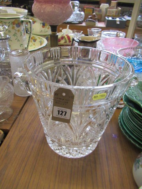 LARGE CUT GLASS ICE BUCKET Image