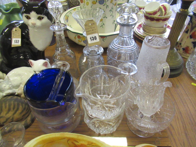 ANTIQUE GLASS DECANTERS AND GLASS RINSERS ETC Image