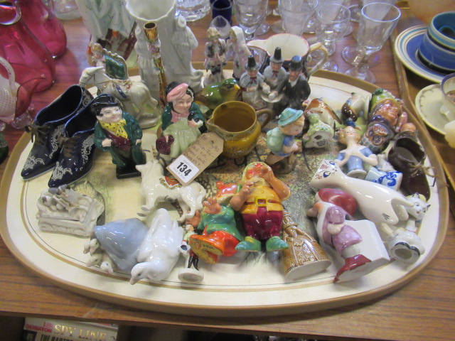 CHINA FIGURES INCLUDING SNOW WHITE DWARFS AND ROYAL DOULTON FIGURES Image