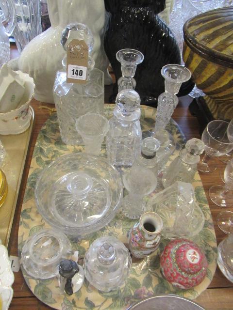 TRAY OF GLASS ETC Image