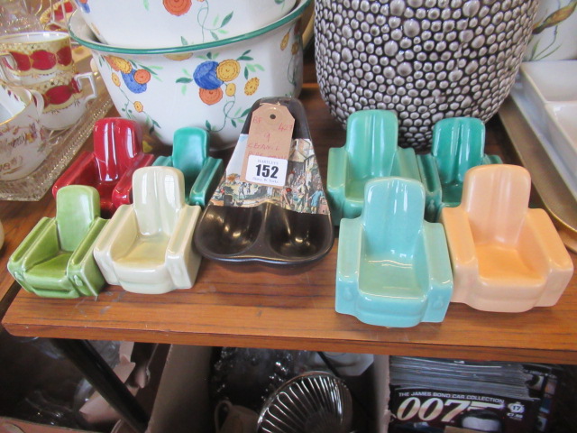 NINE CERAMIC PIPE STANDS Image