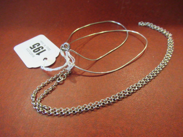TWO SILVER CHAINS Image