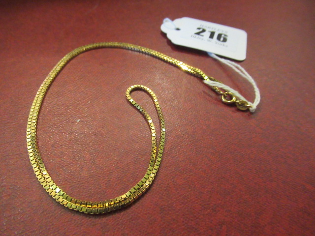 9CT GOLD BOX CHAIN NECKLACE - 7.2G Image