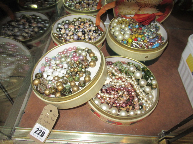FOUR TIER BOX OF COSTUME JEWELLERY Image