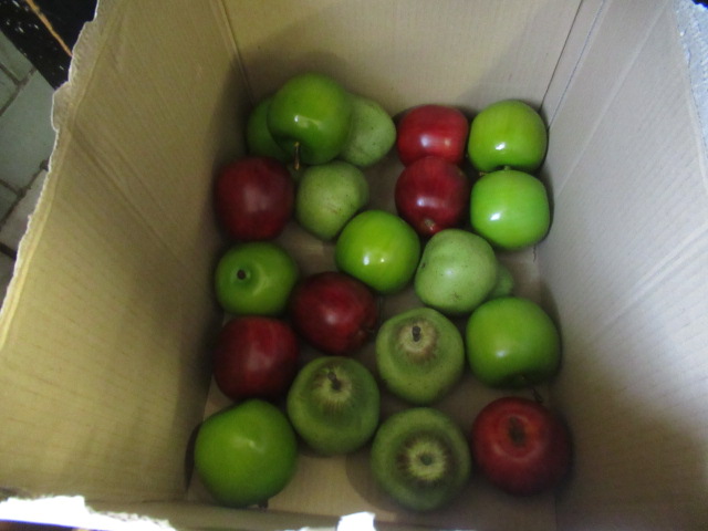 BOX OF ARTIFICIAL FRUIT Image