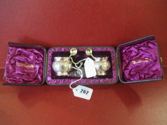 CASED PAIR OF SILVER SALTS Image