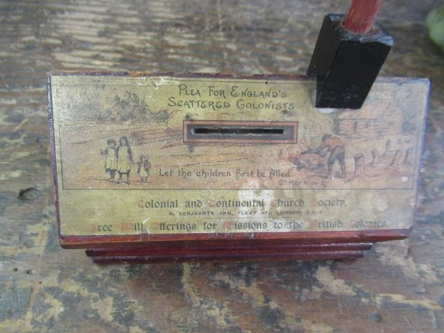 CHURCH SOCIETY ENGLANDS SCATTERED COLONISTS COLLECTION BOX Image