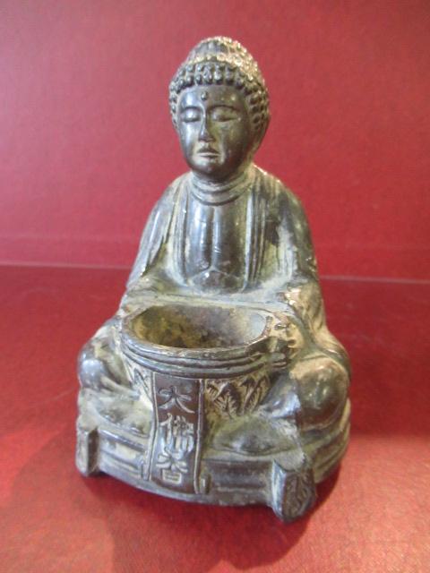 CHINESE BRONZED FIGURAL INCENSE BURNER Image