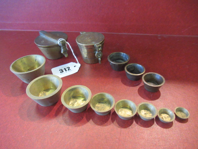 TWO SETS BRONZE NESTING WEIGHTS Image