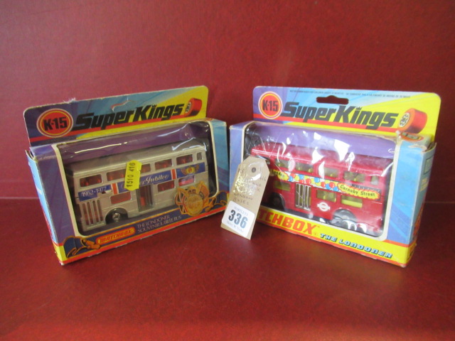 TWO BOXED MATCHBOX K15 LONDON BUSES Image