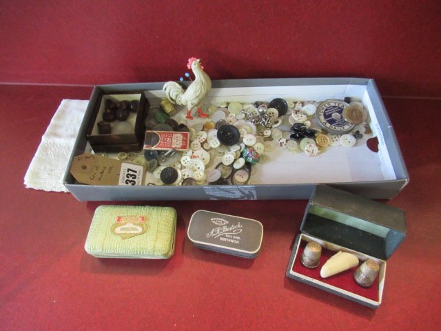 BOX OF BUTTONS ETC Image
