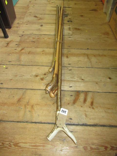 FOUR WALKING STICKS Image