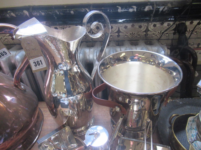 EPNS CHAMPAGNE BUCKET AND EWER Image