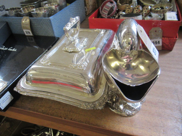 EPNS ENTRE DISH AND SPOON WARMER Image