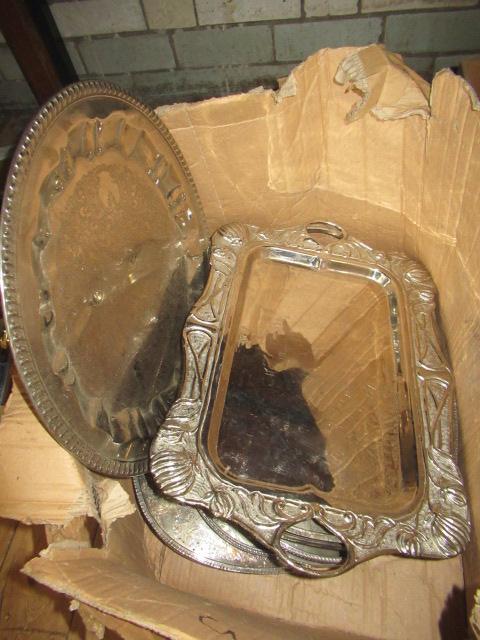 BOX OF EPNS TRAYS Image