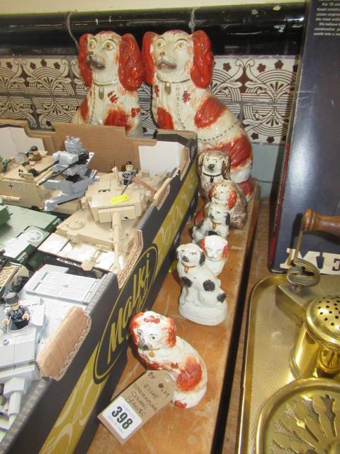 EIGHT STAFFORDSHIRE SPANIELS Image