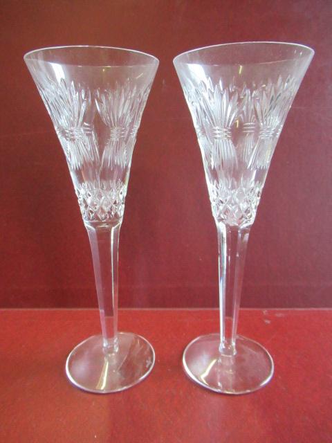 PAIR OF BOXED WATERFORD CRYSTAL CHAMPAGNE GLASSES Image
