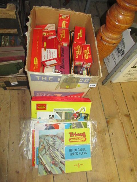 BOX OF VINTAGE MODEL TRAINS Image
