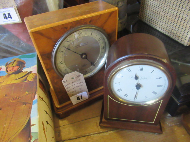 ART DECO ELLIOTT CLOCK WITH WALNUT CASE AND ANOTHER Image