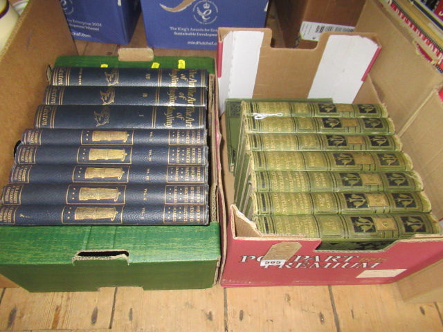 TWO BOXES OF VINTAGE BOOKS INCLUDING THE ART OF ANGLING BY MANSFIELD Image