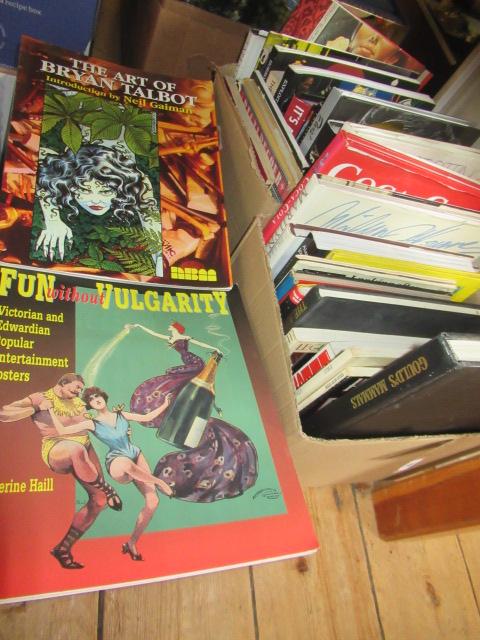 TWO BOXES OF POP CULTURE BOOKS Image