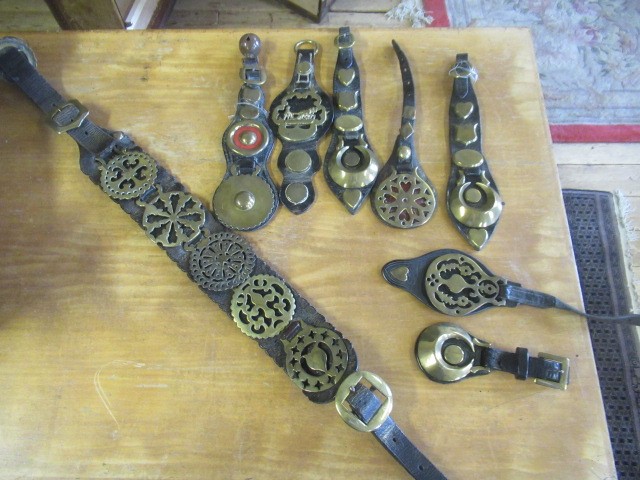 BOX OF ANTIQUE MARTINGALES Image