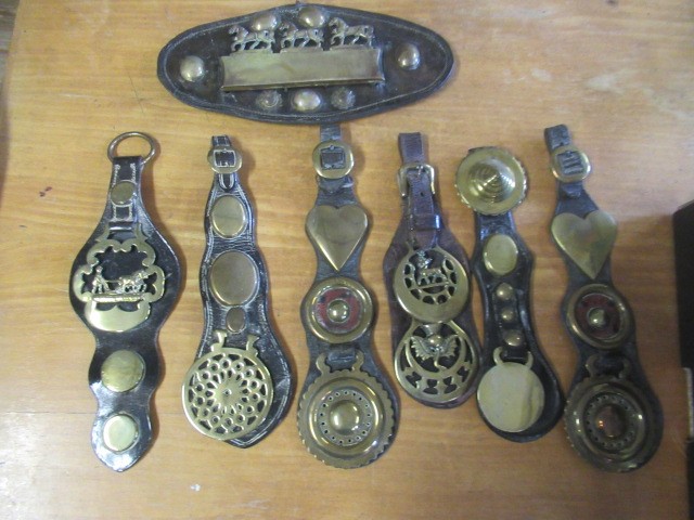 BOX OF ANTIQUE MARTINGALES Image