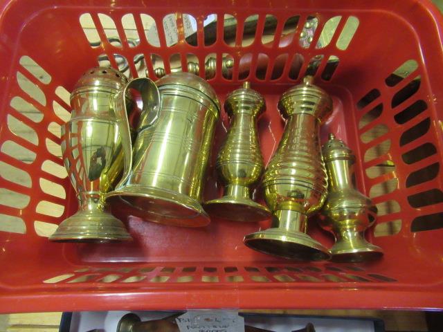 ANTIQUE BRASS PEPPER POTS Image