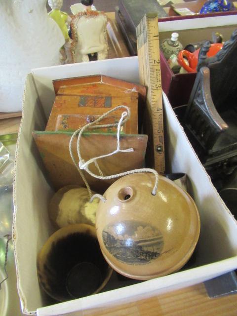 ANTIQUE TREEN STRING BOX ETC Image