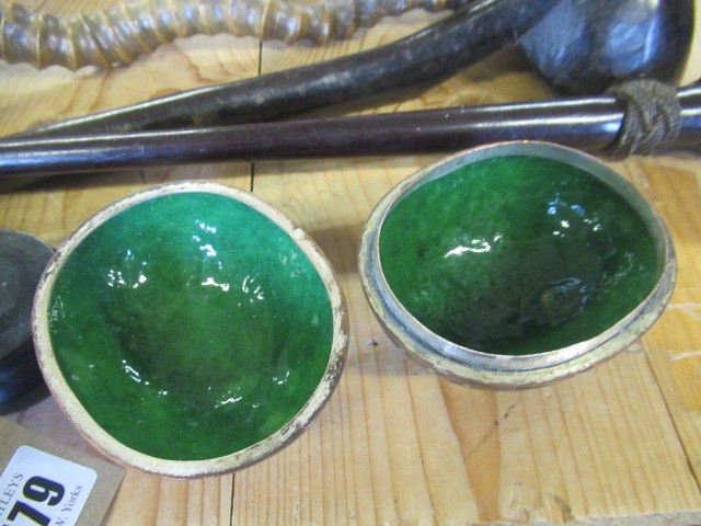 CLOISONNE EGG BOX AND DISH Image