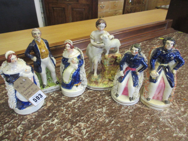 STAFFORDSHIRE AND OTHER FIGURES (6) Image