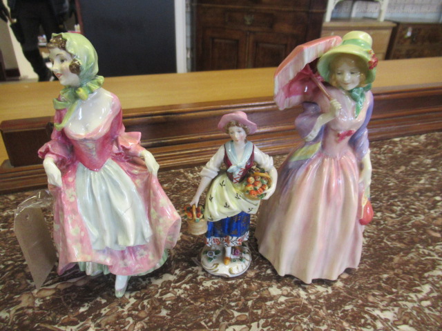 TWO ROYAL DOULTON LADIES AND ANOTHER Image