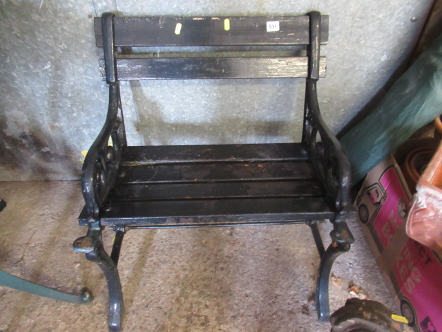 CHILD'S BLACK BENCH Image