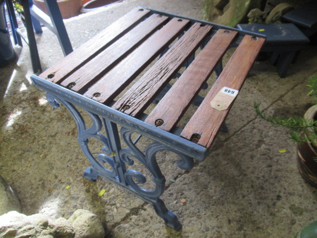 METAL BLUE GARDEN TABLE Image