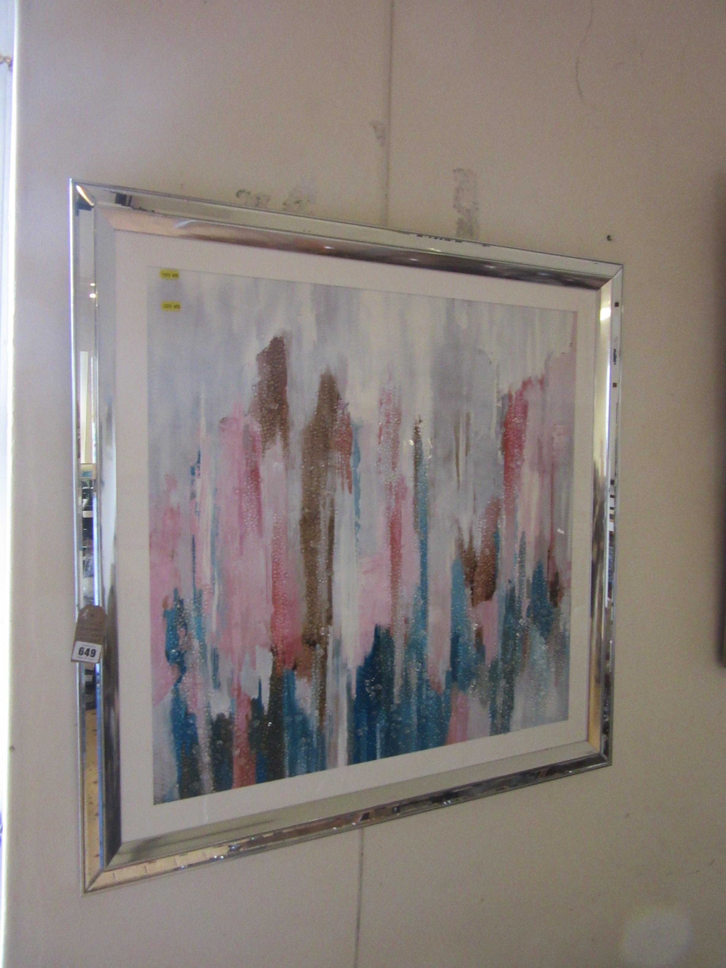 FRAMED TEXTURED ABSTRACT PICTURE Image