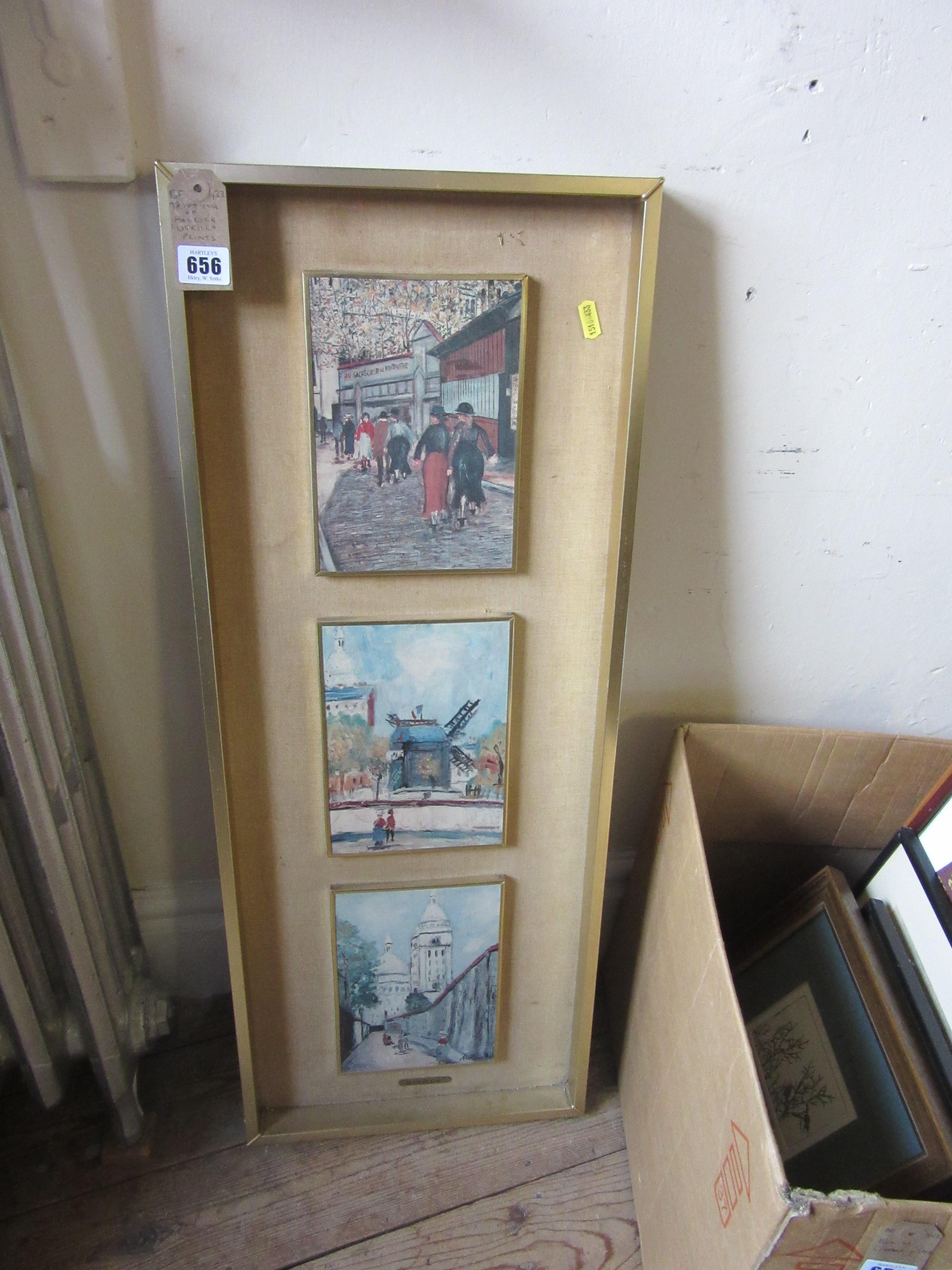 TRIPTYCH OF MAURICE UTRILLO PRINTS Image