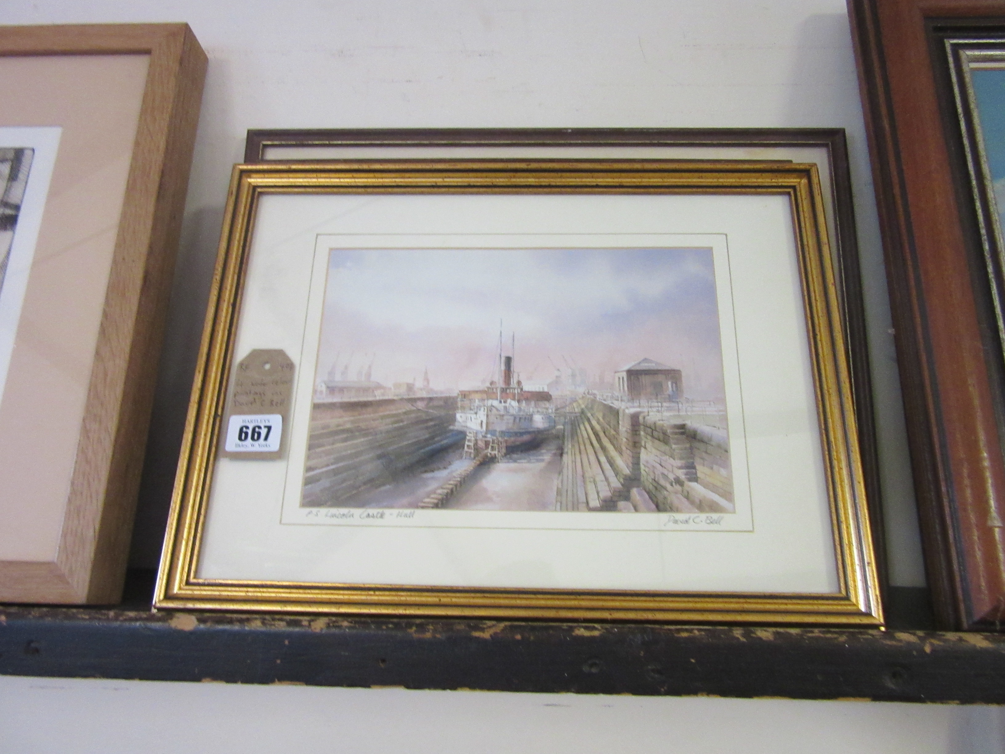 FOUR WATERCOLOURS INCLUDING DAVID C BELL Image