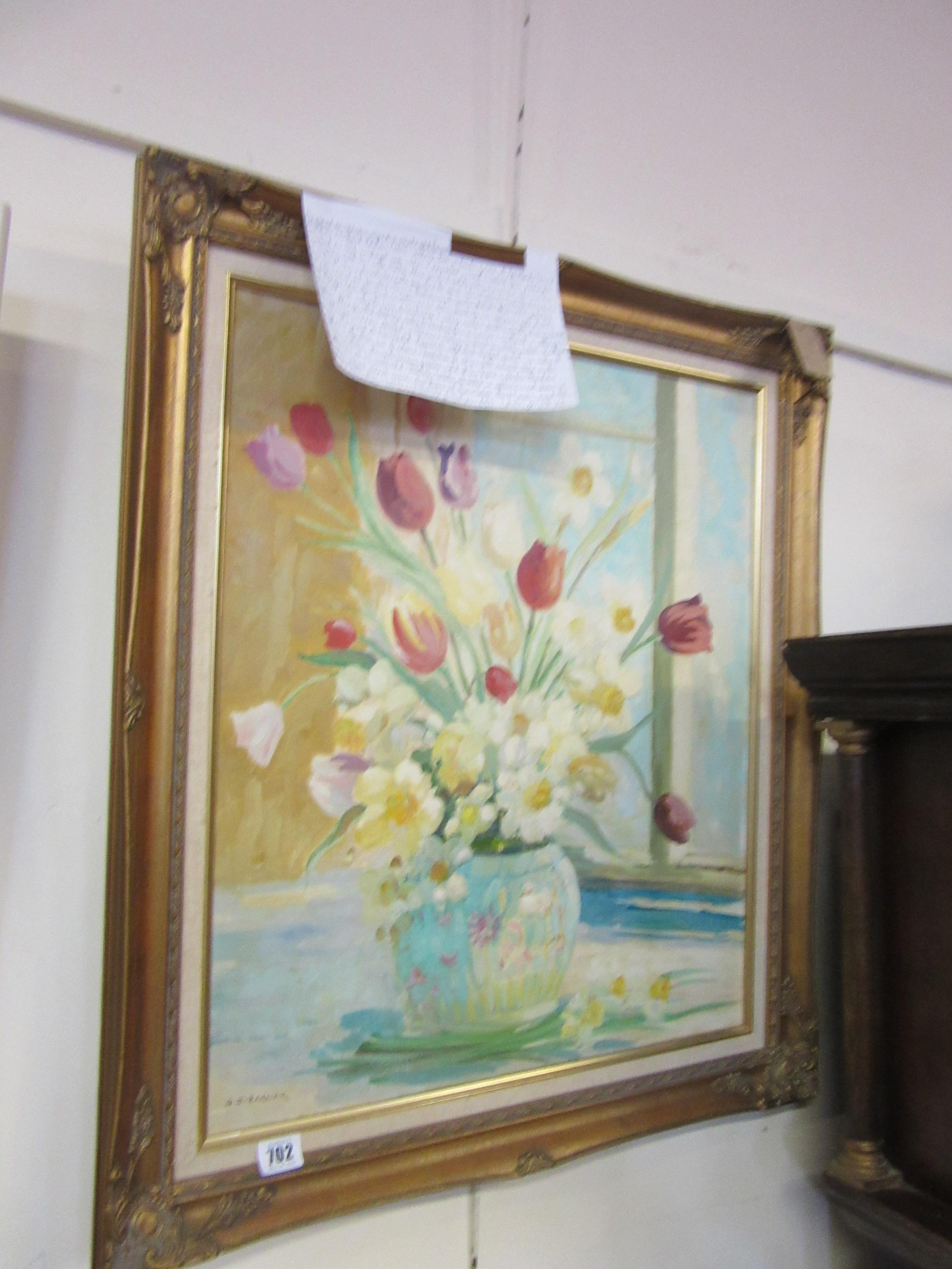 OIL OF TULIPS BY GORDON CLIFFORD BARLOW Image